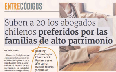 Eduardo Torretti y Sebastián Martínez-Conde reconocidos dentro de los 20 abogados chilenos preferidos por las familias de alto patrimonio