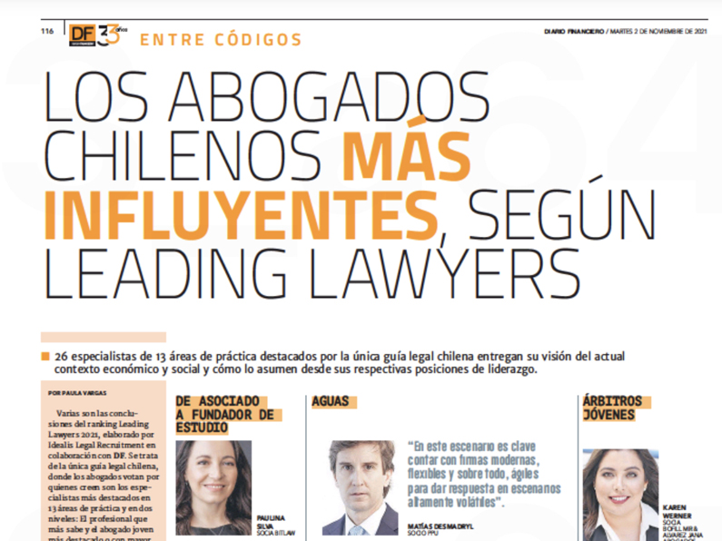 Sebastián Martínez-Conde reconocido dentro de los abogados chilenos más influyentes según Leading Lawyers