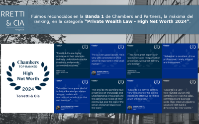 Reconocimiento en Banda 1 de Chambers and Partners 2024