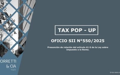 Tax Pop-UP Relación entre hermanos para efectos del artículo 41 G de la LIR (CFC).