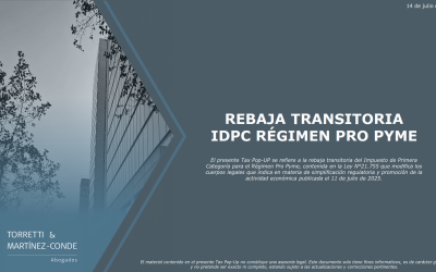Tax Pop-Up – Rebaja transitoria IDPC
