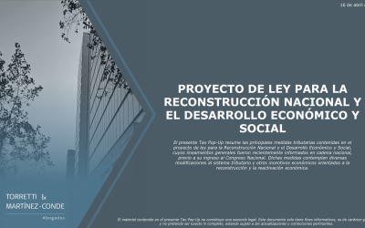 Tax Pop Up – Proyecto De Ley Para La Reconstrucción Nacional Y El Desarrollo Económico Y Social