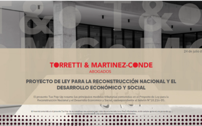 Tax Pop Up – Medidas Tributarias – PDL para la Reconstrucción Nacional y el Desarrollo Económico y Social